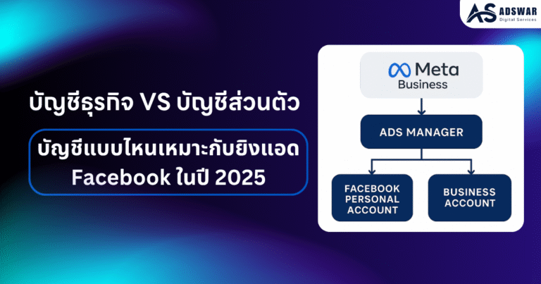 บัญชีธุรกิจ VS บัญชีเฟซส่วนตัว ยิงแอด Facebook ในปี 2025